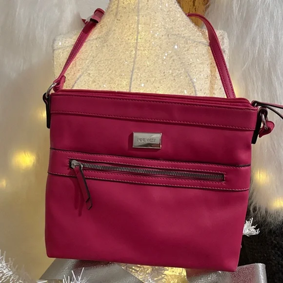 Nine West Fuchsia Crossbody Bag - Picture 1 of 9